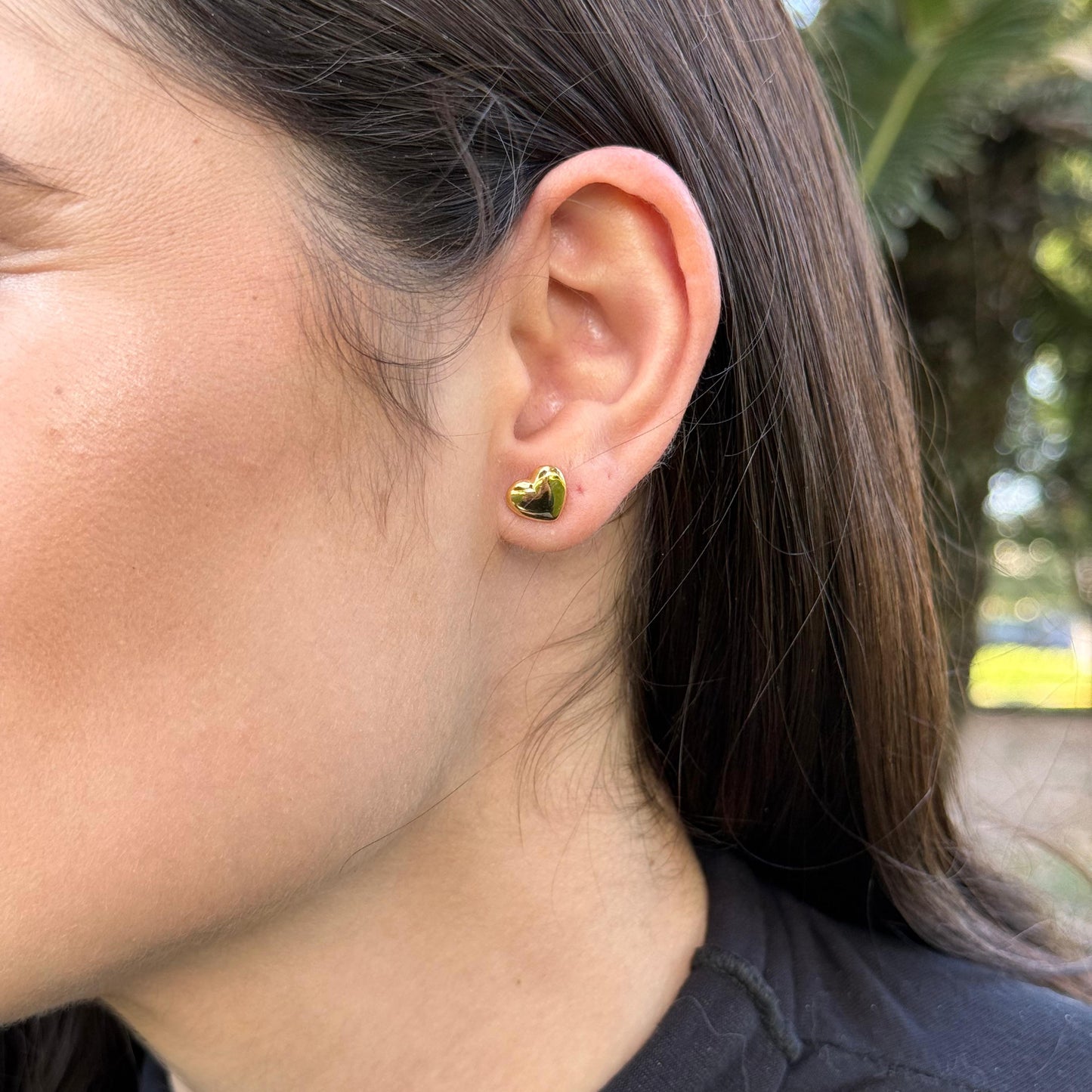 Arete Corazón Liso