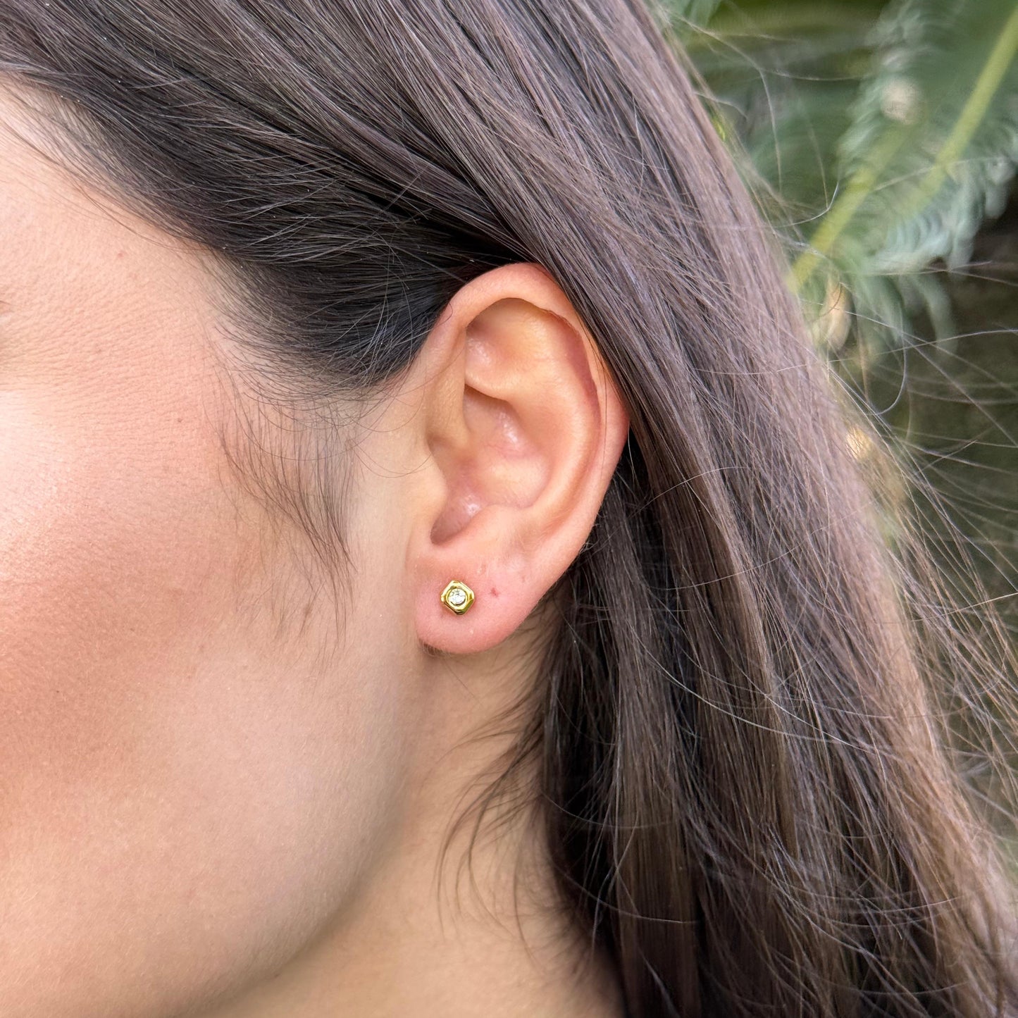 Arete Cuadrado Destello