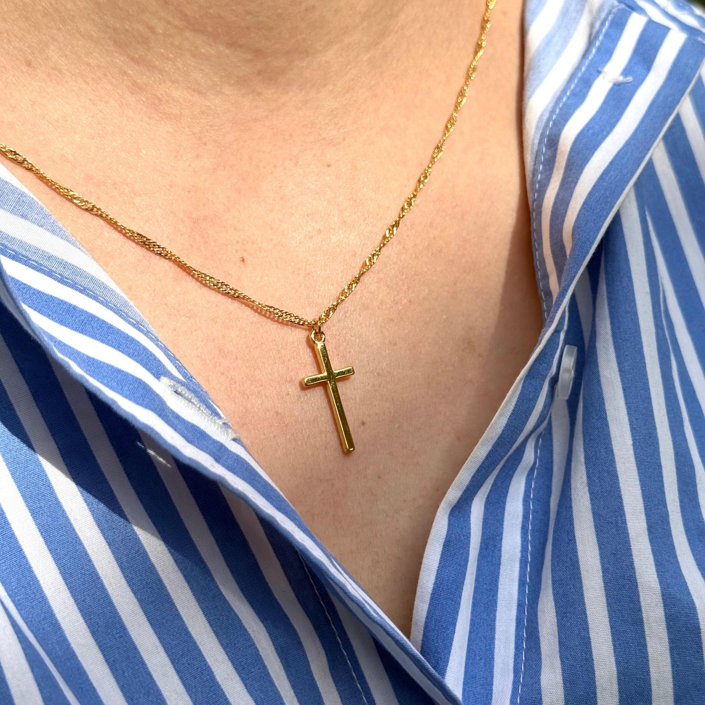 Collar Cruz lisa