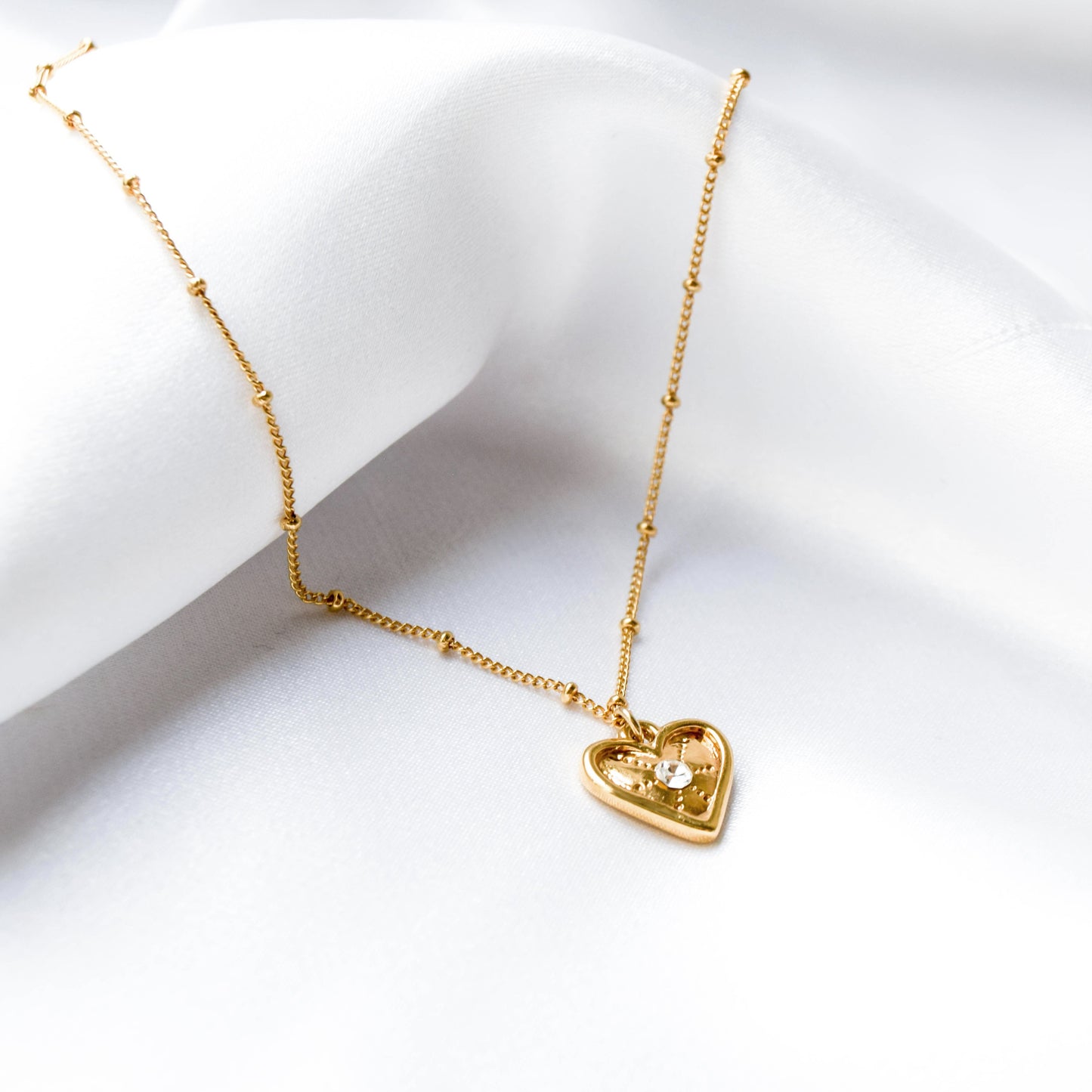 Collar Corazón Destello