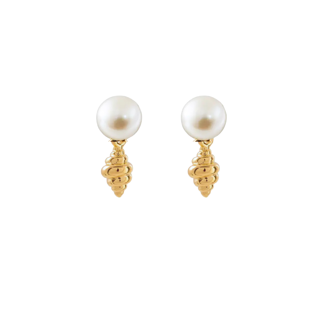 Arete perla Caracol