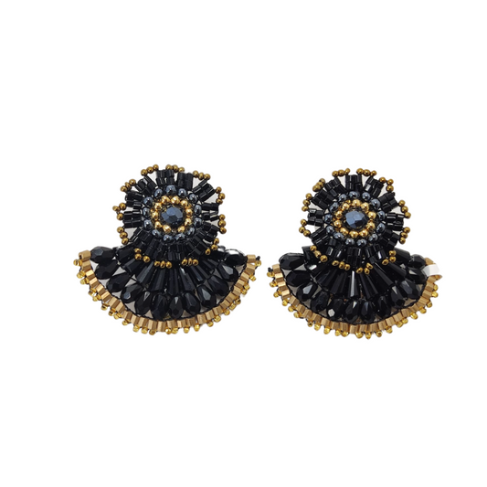 Arete Abanico Negro