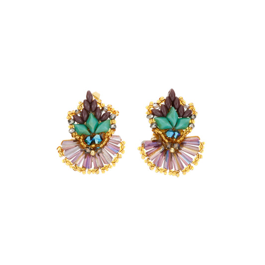 Arete Rombo Morado
