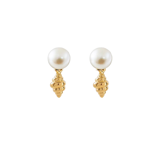 Arete perla Caracol