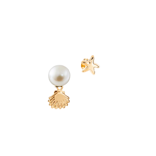 SET PERLA CONCHA Y ESTRELLA DE MAR